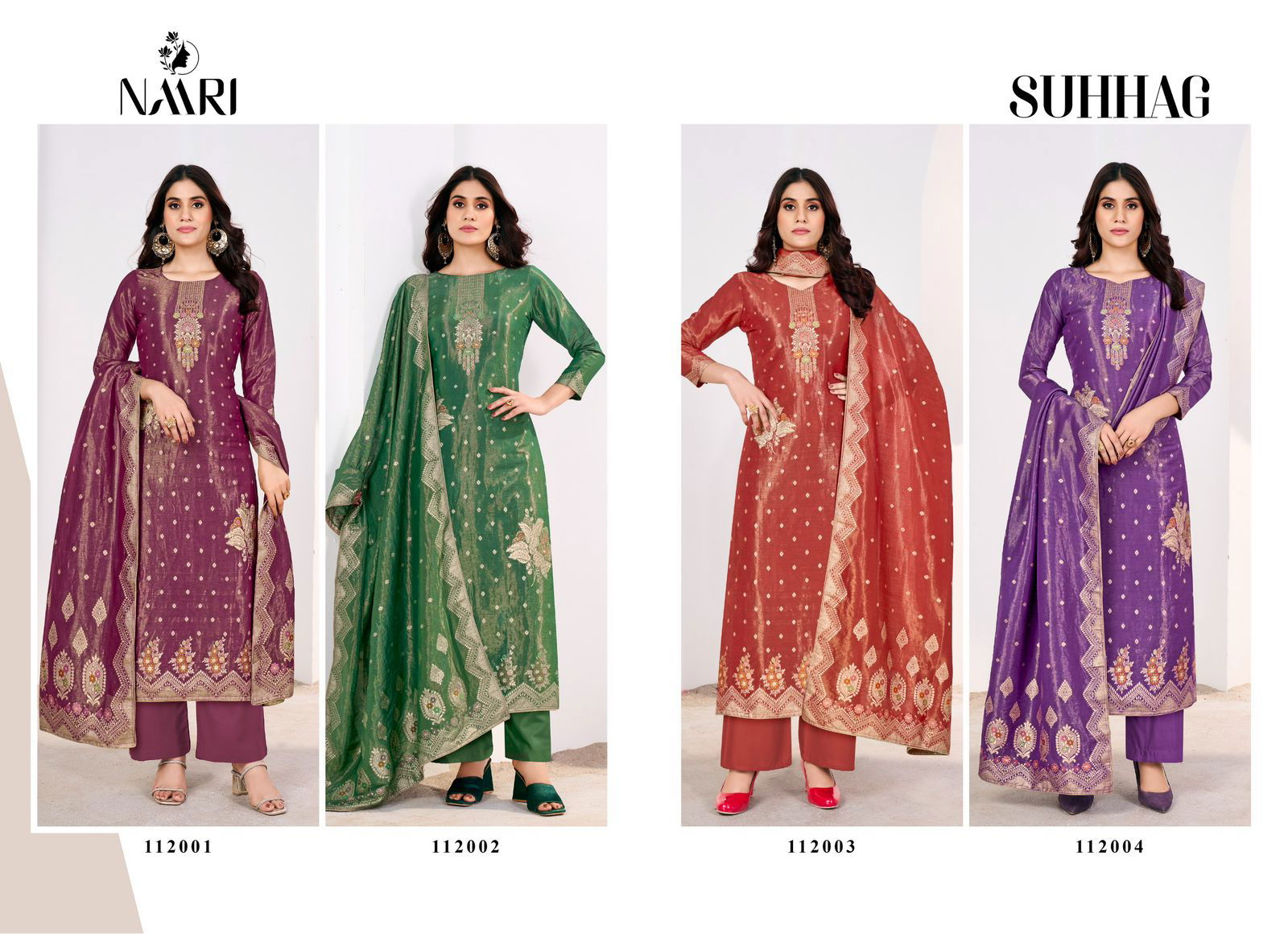 Suhhag By Naari Designer Shimmer Salwar Kameez Wholesale Shop In Surat
